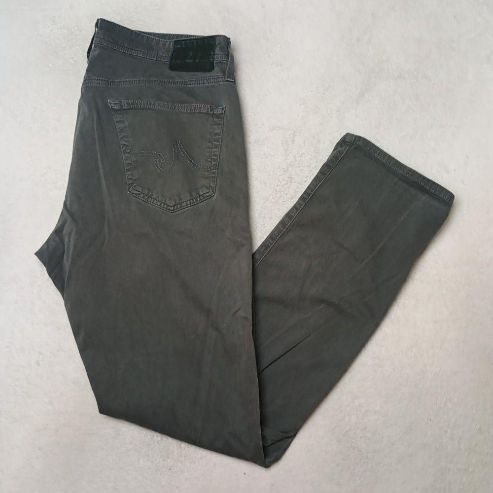 AG Adriano Goldschmied Jeans Mens 36x32 Gray The Everett Slim Straight Stretch
